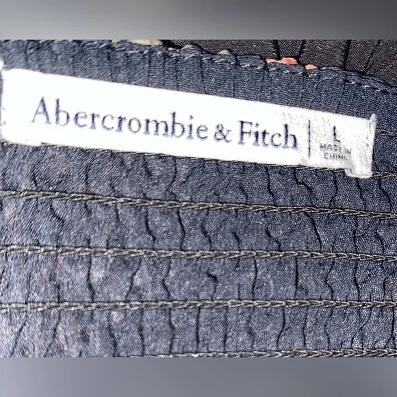 Abercrombie & Fitch Black Floral Mini Dress - Picture 7 of 7